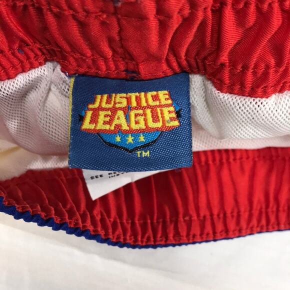 DC Comics Justice League Swim Trunks, Red, 4T - Picture 3 of 5